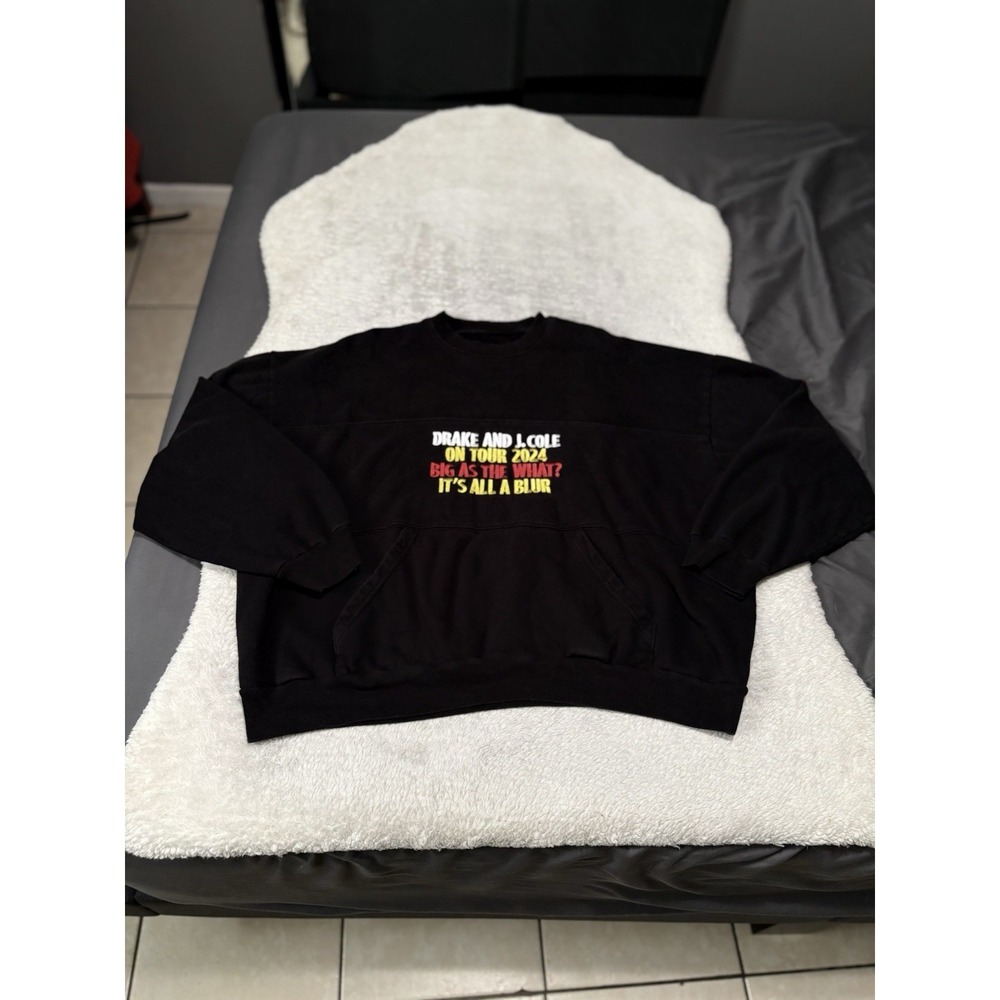 DRAKE x J. COLE "Big As The What?" IAAB Tour Crewneck Sweater Mens Size XL